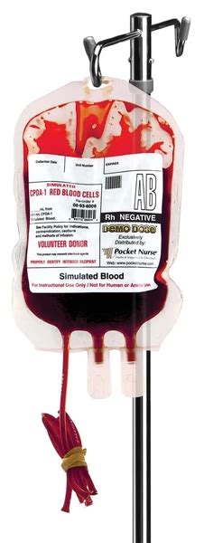 simulated blood products